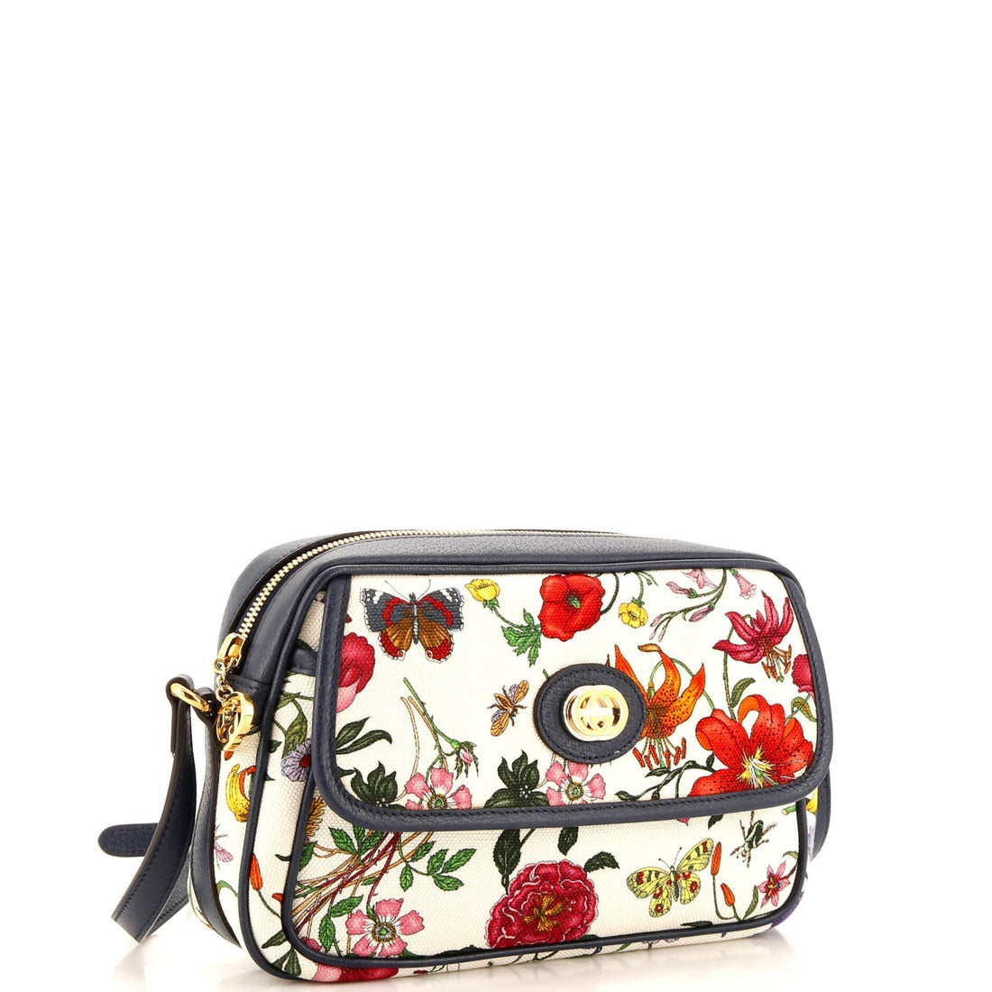 Shoulder Bag Flora Canvas Small