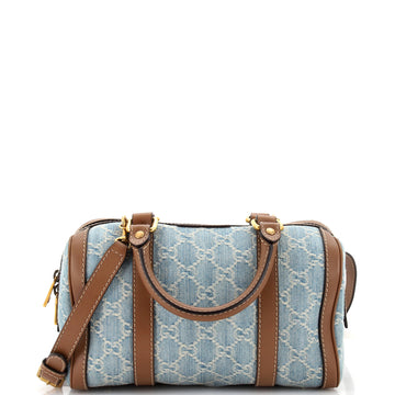 Convertible Joy Boston Bag GG Denim Small