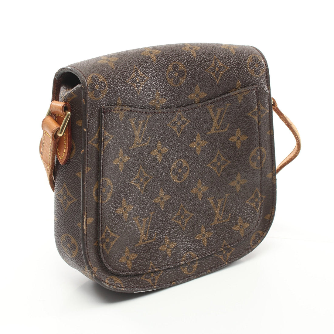 Sun Crew MM Monogram Shoulder Bag PVC Leather Brown