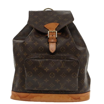 Louis Vuitton Montsouris Gm  Canvas Backpack Bag ()