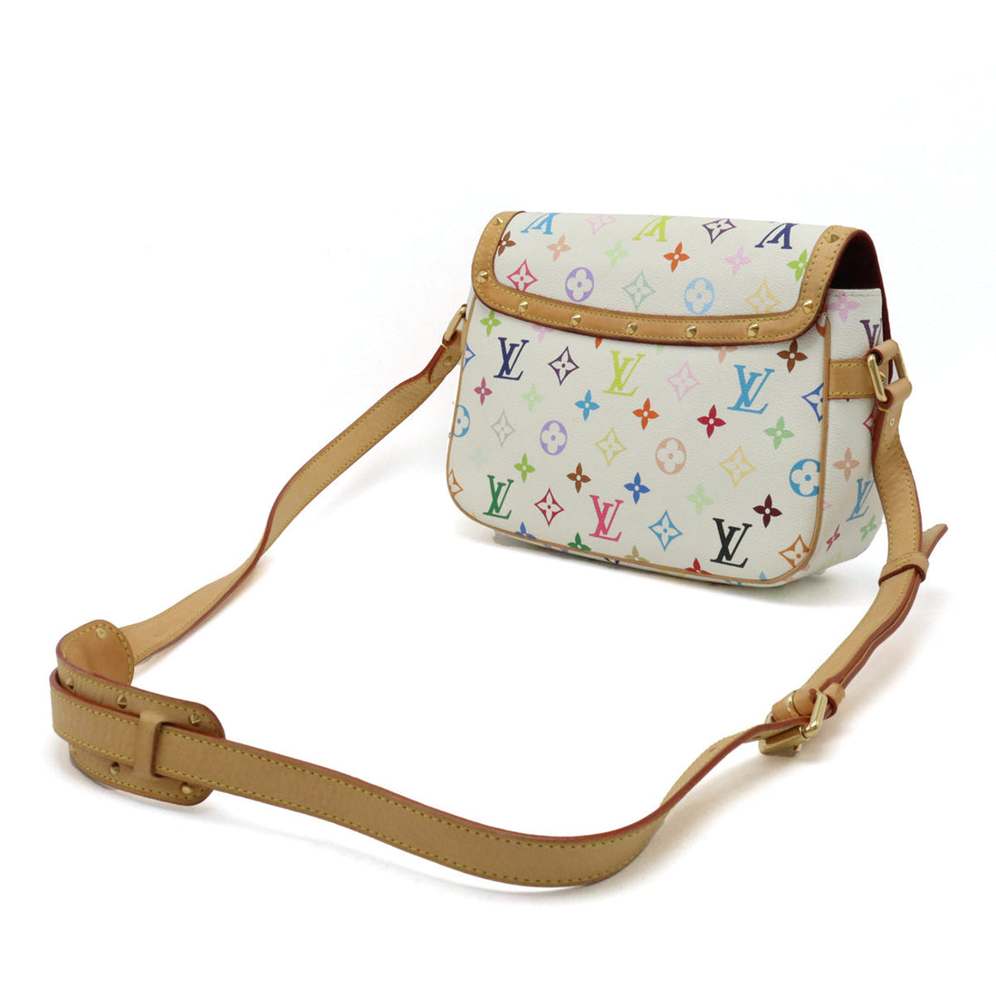 LOUIS VUITTON Louis Vuitton Multicolor Soloney Shoulder Bag  Slipper Bronze White M92661