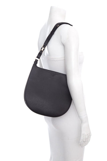 Valextra Black Weekend Medium Hobo Handbag