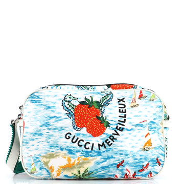 Camera Shoulder Bag Printed Nylon Medium