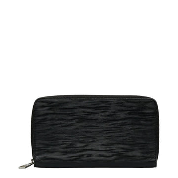 Louis Vuitton Epic Zippie Organizer Round  Long Wallet M63852 Noir Black Leather  Louis Vuitton
