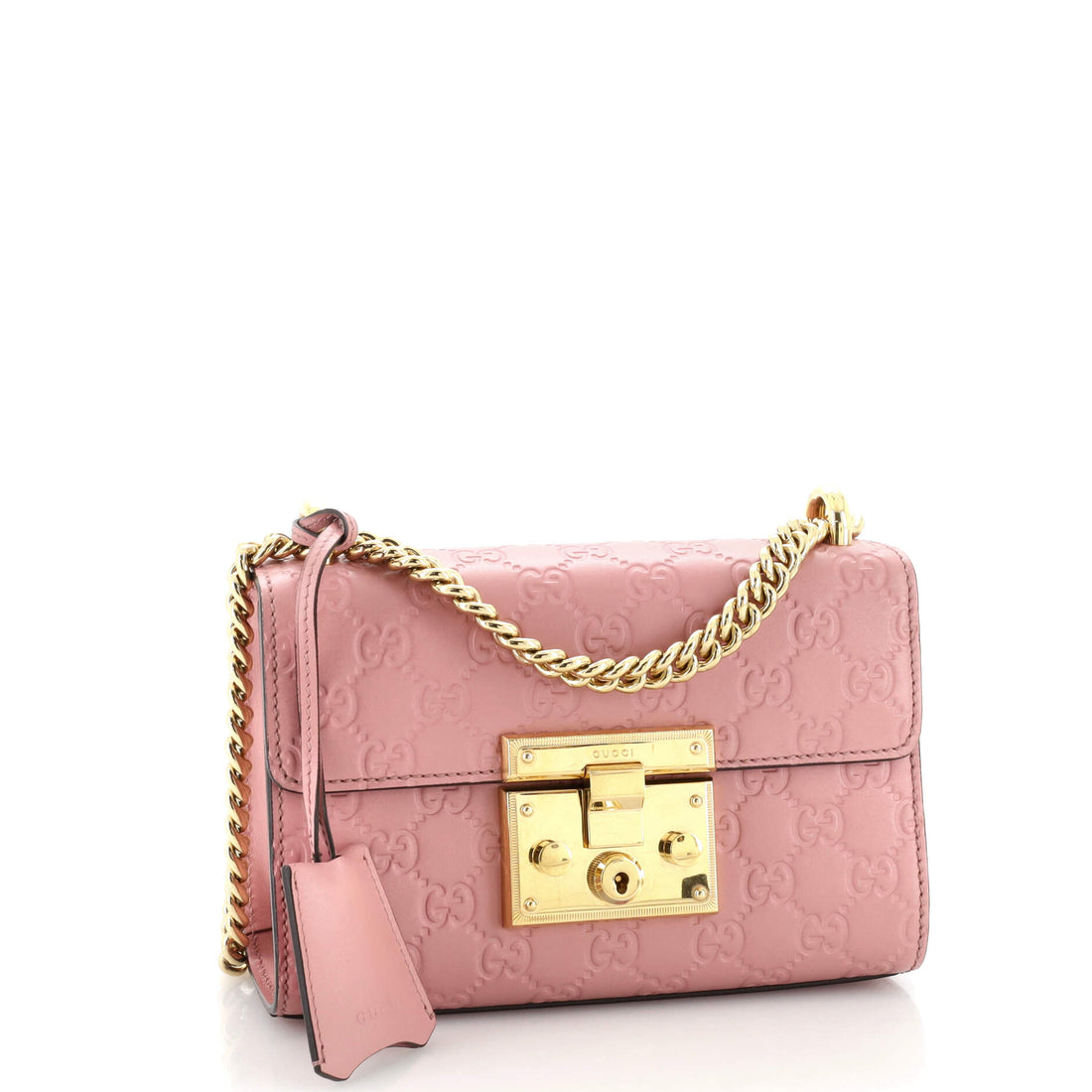 Padlock Shoulder Bag Guccissima Leather Small