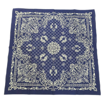 Louis Vuitton MP3425 Cotton Navy Bandana Small