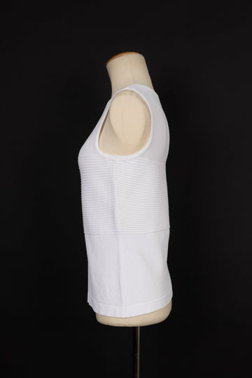 Haut en coton blanc Chanel