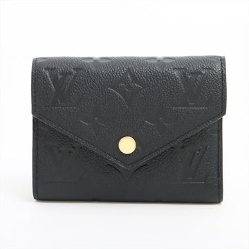Louis Vuitton Amplant Portefolio Victoria M64060 Noir Compact Wallet