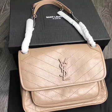 Makersluxe - Niki Shoulder Chain Bag  Apricot
