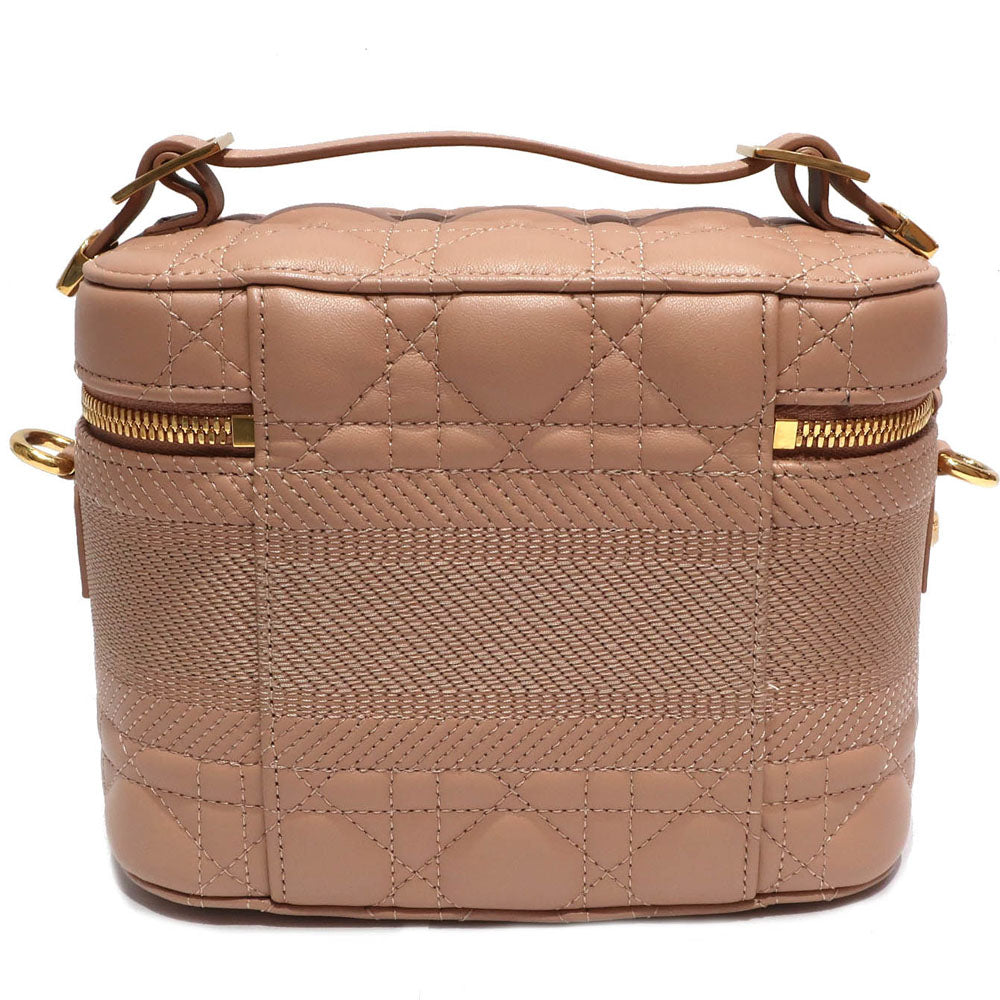 Dior Small Vanity S5488UNTR Logo Shoulder Handbag 2WAY  Pink G