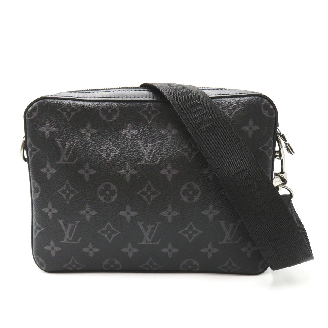 Louis Vuitton Trio Messengers Shoulder Bag PVC Coated Canvas Monogram Eclipse & Monogram Eclipse  Monogram Eclipse Black M69443