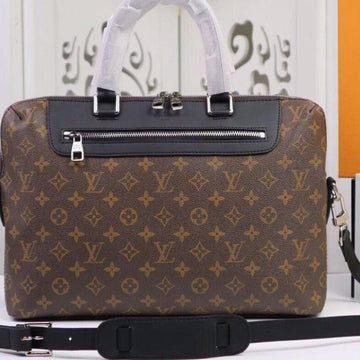 Makersluxe - Monogram Briefcase Brown