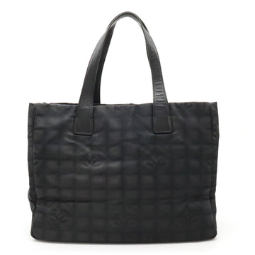 CHANEL NEW LABEL LINE  MM TORTE BAG Nylon  Black Black Gold  A15991