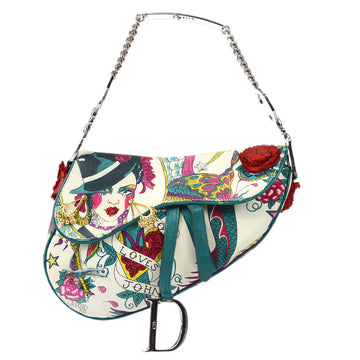 Christian Dior * 2004 John Galliano Loves John Saddle Handbag
