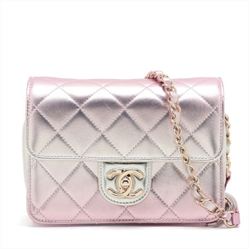 Chanel Lambskin  Chain Shoulder Bag  Pink G  AS3002