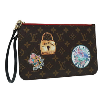 Louis Vuitton Neverfull Pouch  Canvas Clutch Bag ()