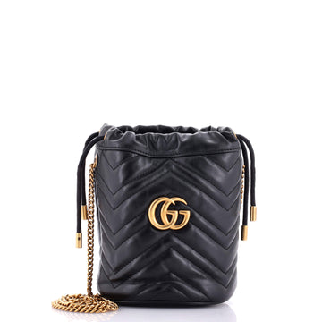 GG Marmont Bucket Bag Matelasse Leather Mini