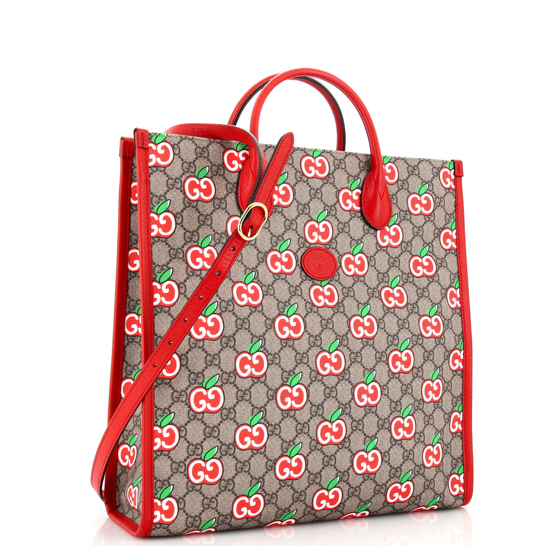 Interlocking G Tote Printed GG Coated Canvas Vertical