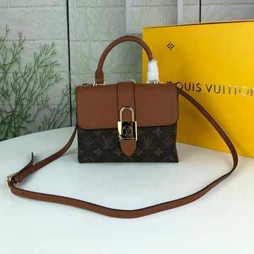 Makersluxe - Locky Bb Lona Monogram Bag Brown