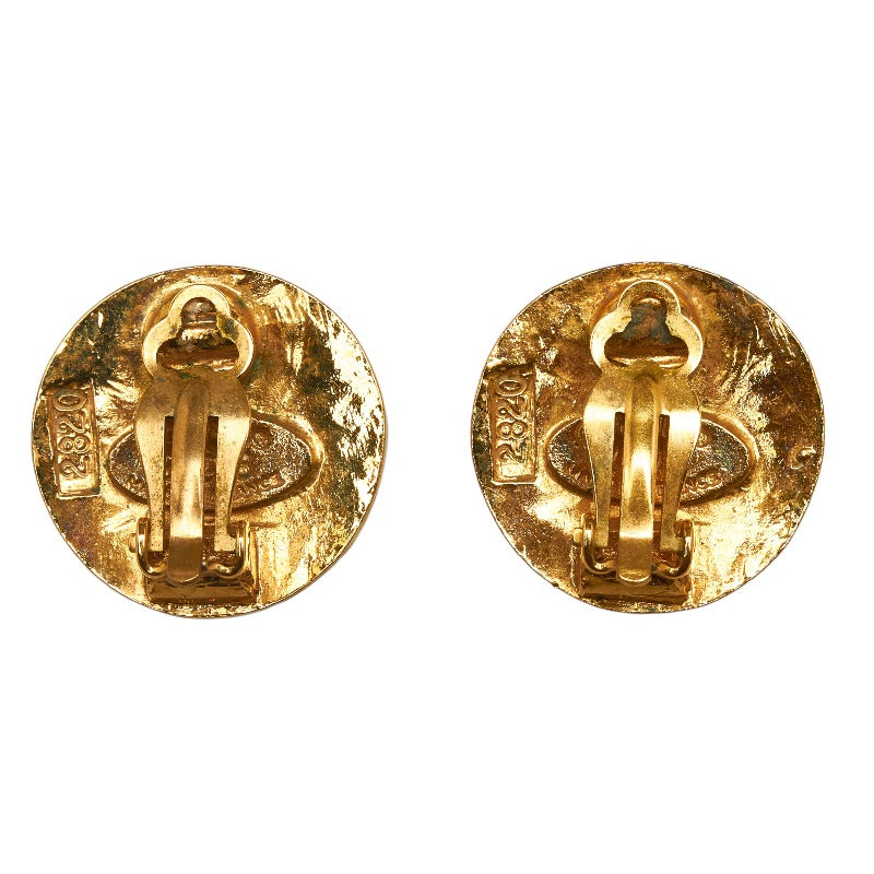 Chanel Vintage Round Coca-Cola Earrings G   Chanel