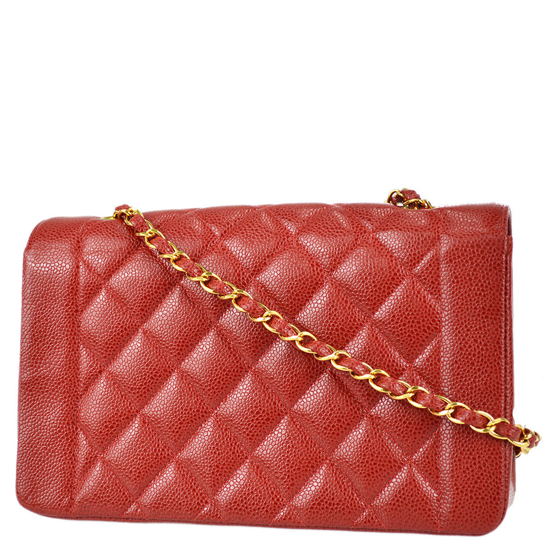 Chanel 1994-1996 Caviar Medium Diana Shoulder Bag