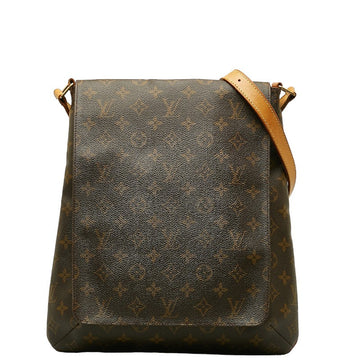 Louis Vuitton Monogram M51256 Shoulder Bag PVC/Leather Brown