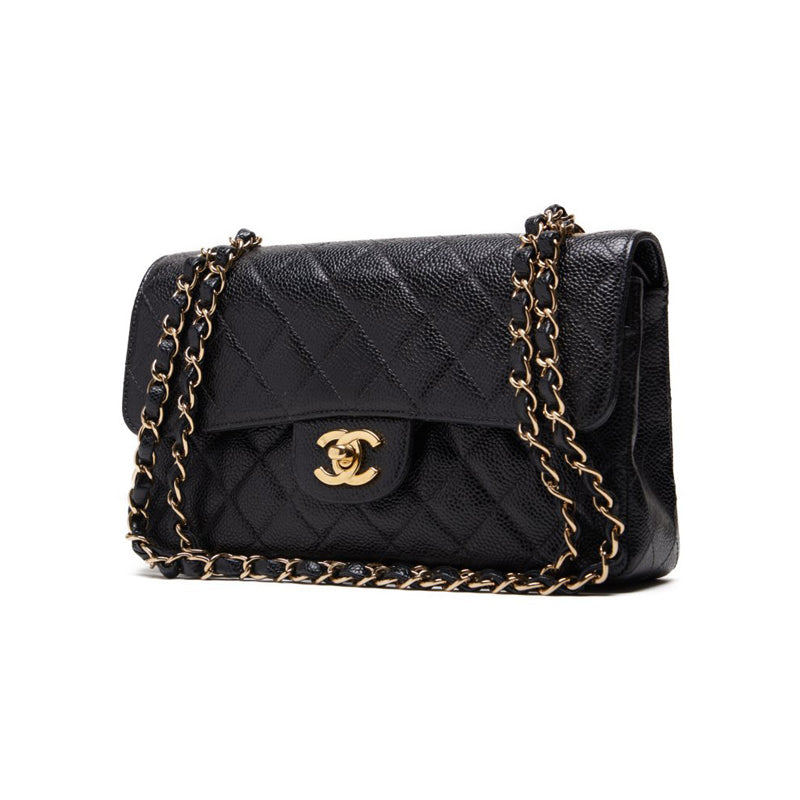 Chanel Matrasse Double Flap Chain Sder Caviar S Black  Shoulder Bag Mini Shoulder Bag  Bag Hybrid ? Ship?  Yaboo Online