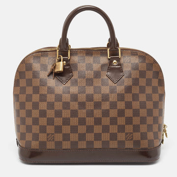 Louis Vuitton Damier Ebene Canvas Alma Pm Bag