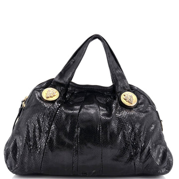 Hysteria Dome Satchel Snakeskin Large
