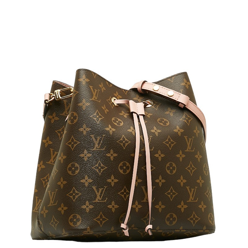 LOUIS VUITTON Louis Vuitton Monogram M44022 Shoulder Bag  Rose Puddle Pink Brown Lady Stirling