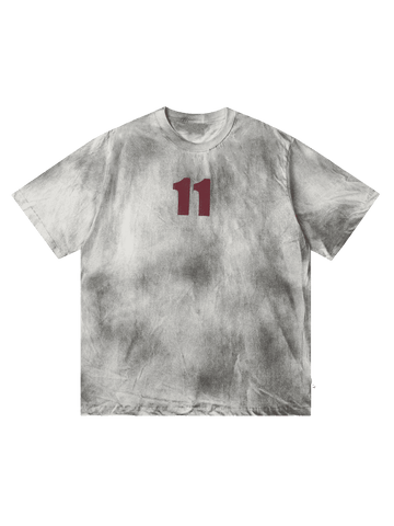 Makersluxe Washed Print 11 Street Rap T-Shirt