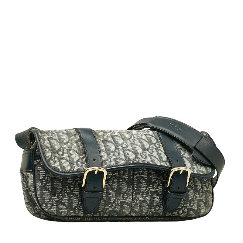 Dior Trotter Obreek Shoulder Bag Navy Canvas Leather  Dior (Ginestapo)