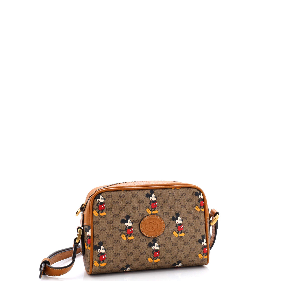 Disney Mickey Mouse Shoulder Bag Printed Mini GG Coated Canvas Mini