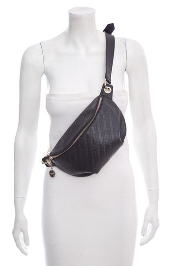 Givenchy Black Logo Embossed Belt Bag