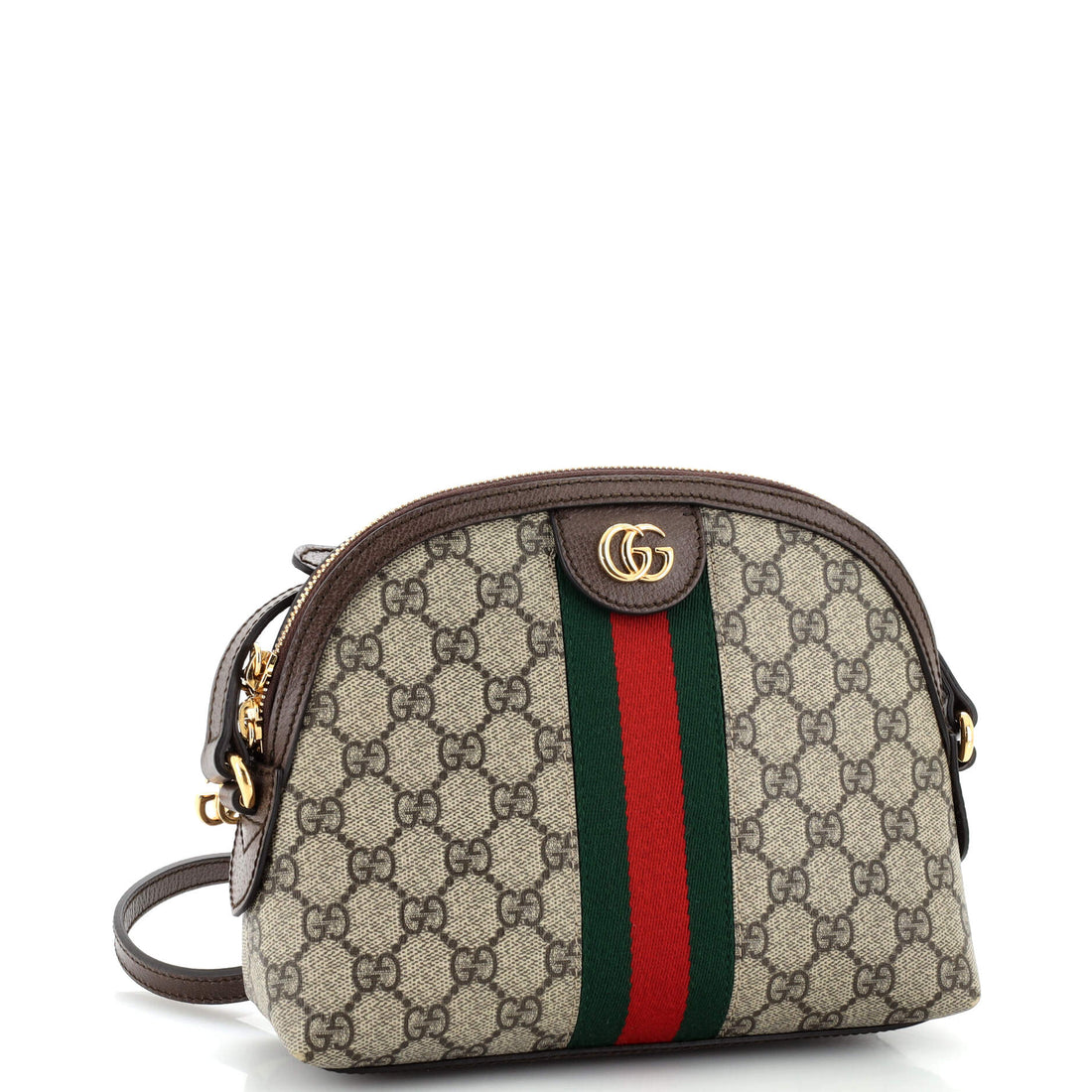 Ophidia Dome Shoulder Bag GG Coated Canvas Small