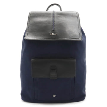 Christian Dior Dior Christian Dior Dior Dior Homme Homme Motion Backpack Nylon Linen Leather Naybey Black Black Black