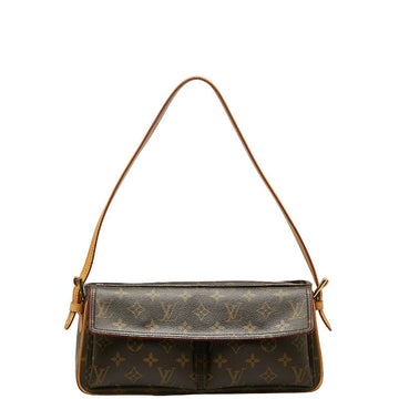Louis Vuitton Monogram Vivace MM Shoulder Bag M51164 Brown PVC Leather Lady Louis Vuitton