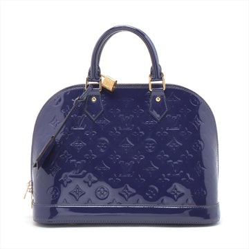 LOUIS VUITTON Alma Handbag in Monogram Vernis Sapphire