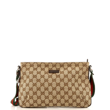 Web Zip Crossbody GG Canvas Small