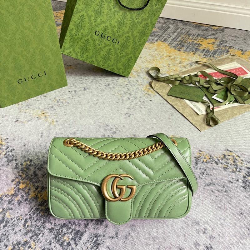 Makersluxe - Marmont Shoulder Bag Oliva