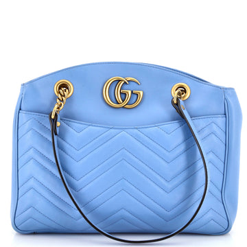 GG Marmont Chain Tote Matelasse Leather Medium