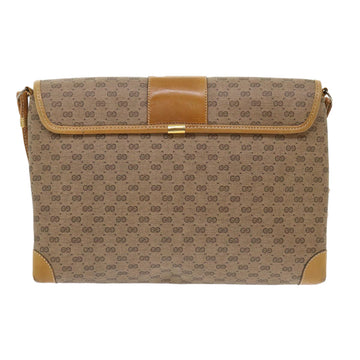GUCCI Micro GG Canvas Shoulder Bag PVC Leather Beige 14•001•5364 ep1026