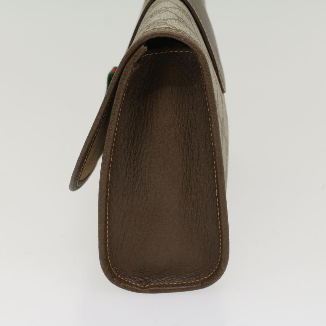 GUCCI GG Canvas Web Sherry Line Clutch Bag Beige Red Green 14.01.030 ep1124