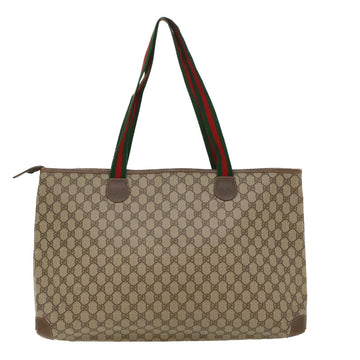 GUCCI GG Canvas Web Sherry Line Shoulder Bag Beige Red Green ep1163