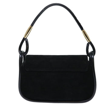 GUCCI Shoulder Bag Suede Black 001•2684•177 ep1357
