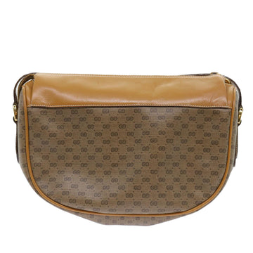 GUCCI Micro GG Canvas Web Sherry Line Shoulder Bag PVC Leather Beige ep1423