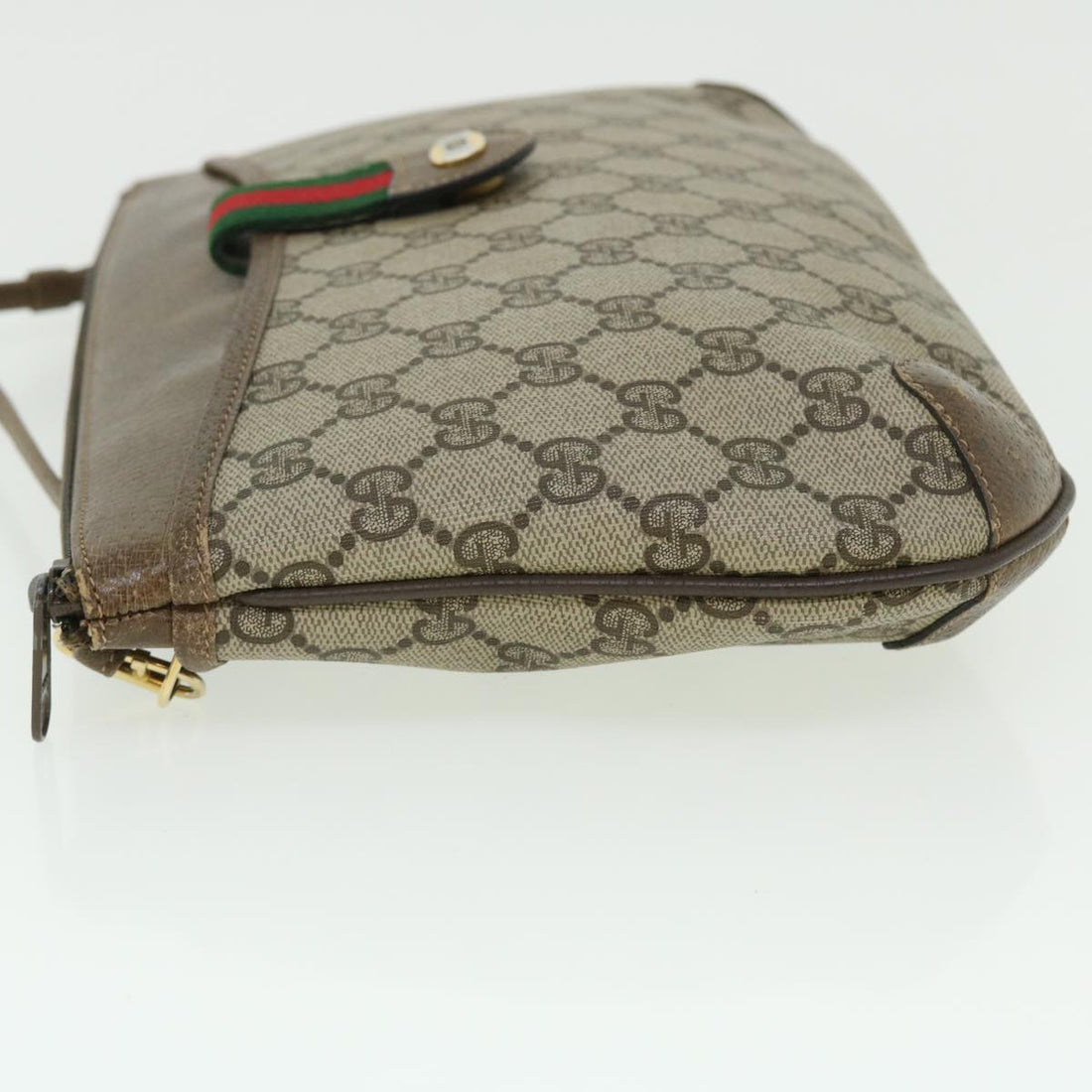 GUCCI GG Canvas Web Sherry Line Shoulder Bag Beige Red 904 02 026 ep1431