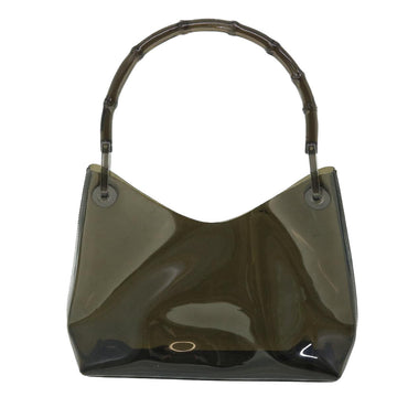 GUCCI Bamboo Shoulder Bag Enamel Black 001•2058•1883 ep1447
