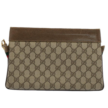 GUCCI GG Canvas Web Sherry Line Shoulder Bag Beige Red Green ep1575