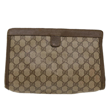 GUCCI GG Canvas Web Sherry Line Clutch Bag Beige Red Green 89 01 033 ep1581